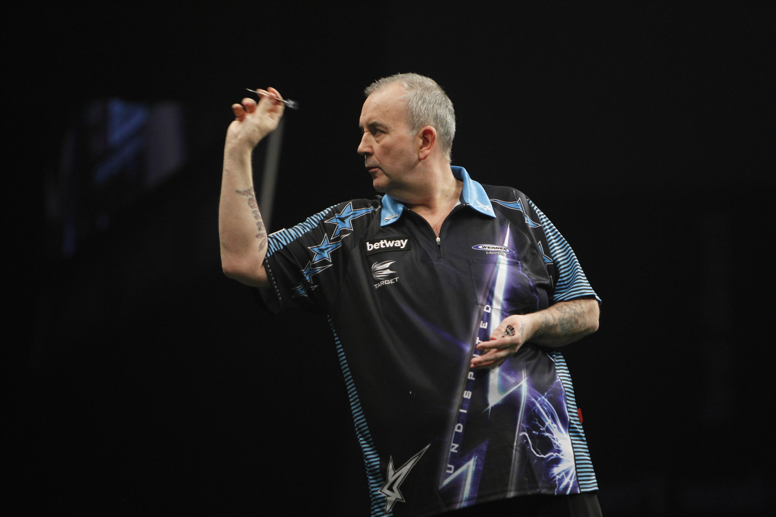Phil Taylor konnte insgesamt 14 mal die PDC-WM gewinnen (natürlich Rekord). Von 1995 bis einschließlich 2002 gewann er das Turnier achtmal in Folge. Seinen letzten Titel holte er dann 2013 (Bild: PDC)